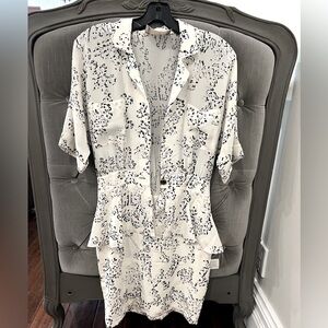 Jason Wu silk peplum dress XS